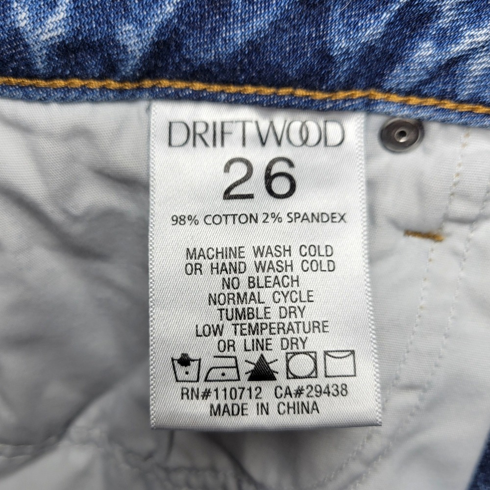 Driftwood Floral Embroidered Lace-Up Jeans Size 26 Y2K Boho Western Festival - Picture 6 of 8